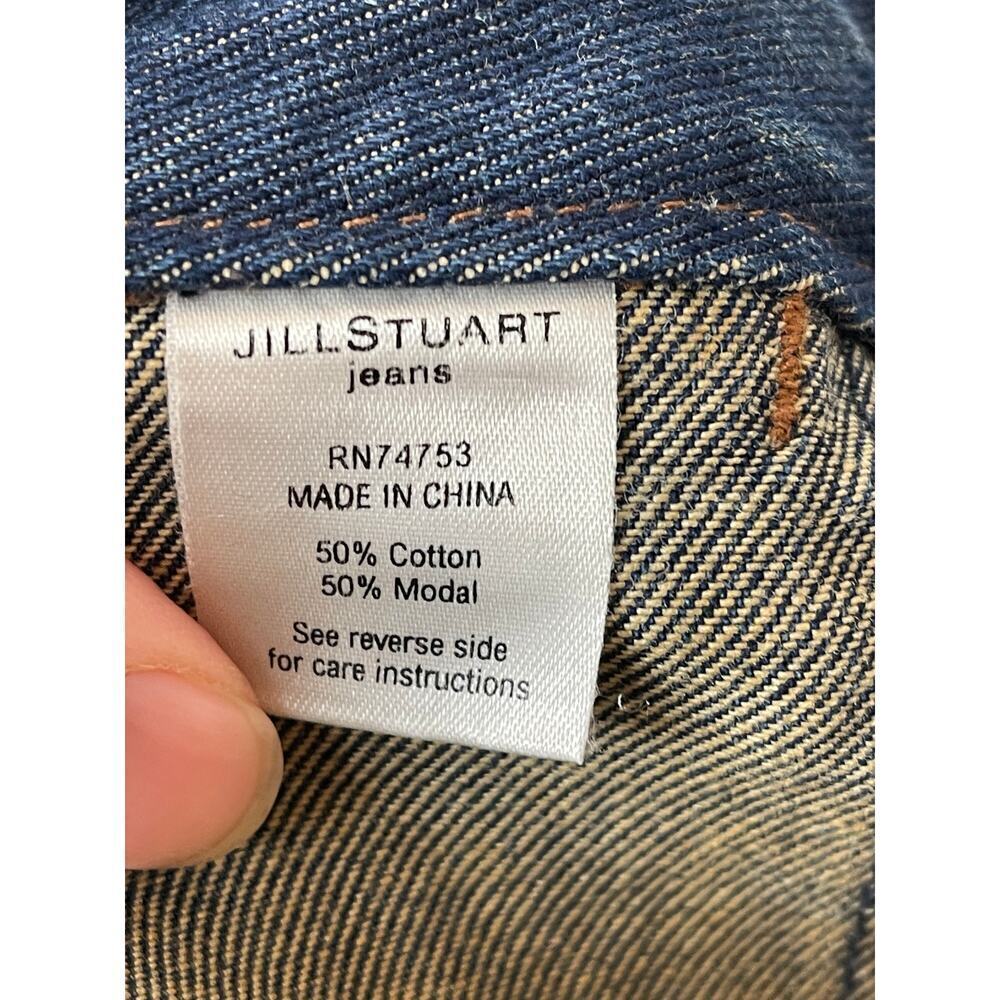 Jill Stuart Dark Blue Denim Wide Leg Jeans Women's Size 10 - Picture 5 of 6